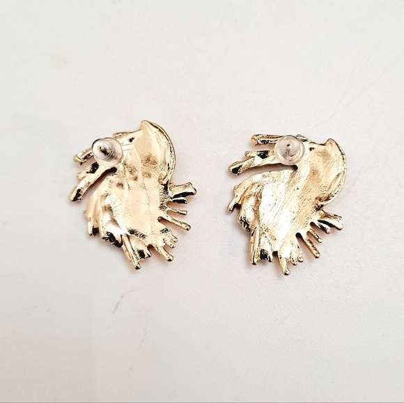 💖 2/$30 Womens earrings gold dainty statement elegant small stud wedding event - Picture 14 of 16
